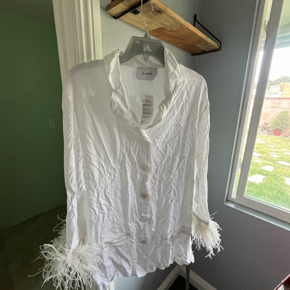 Sleeper pj set with feathers xl